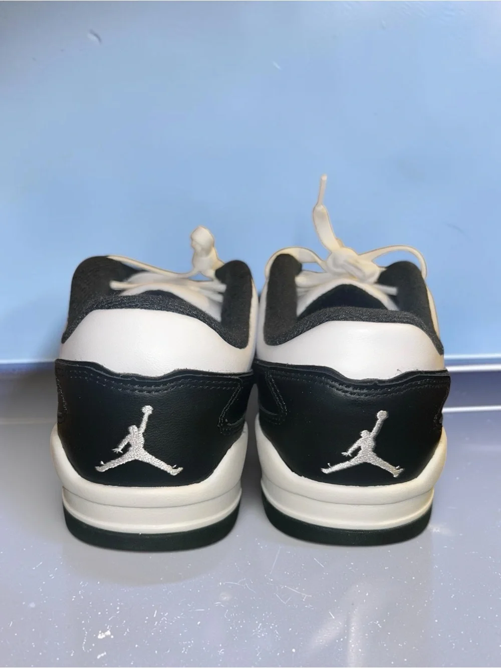 Jordan Low-Top Sneakers in Cream and Black